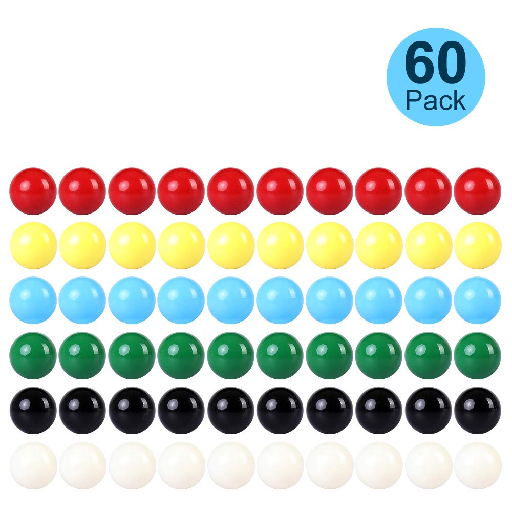 Laviesto white marbles 14mm for consistent gameplay.