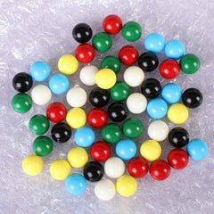 Laviesto yellow marbles for family game night and play.