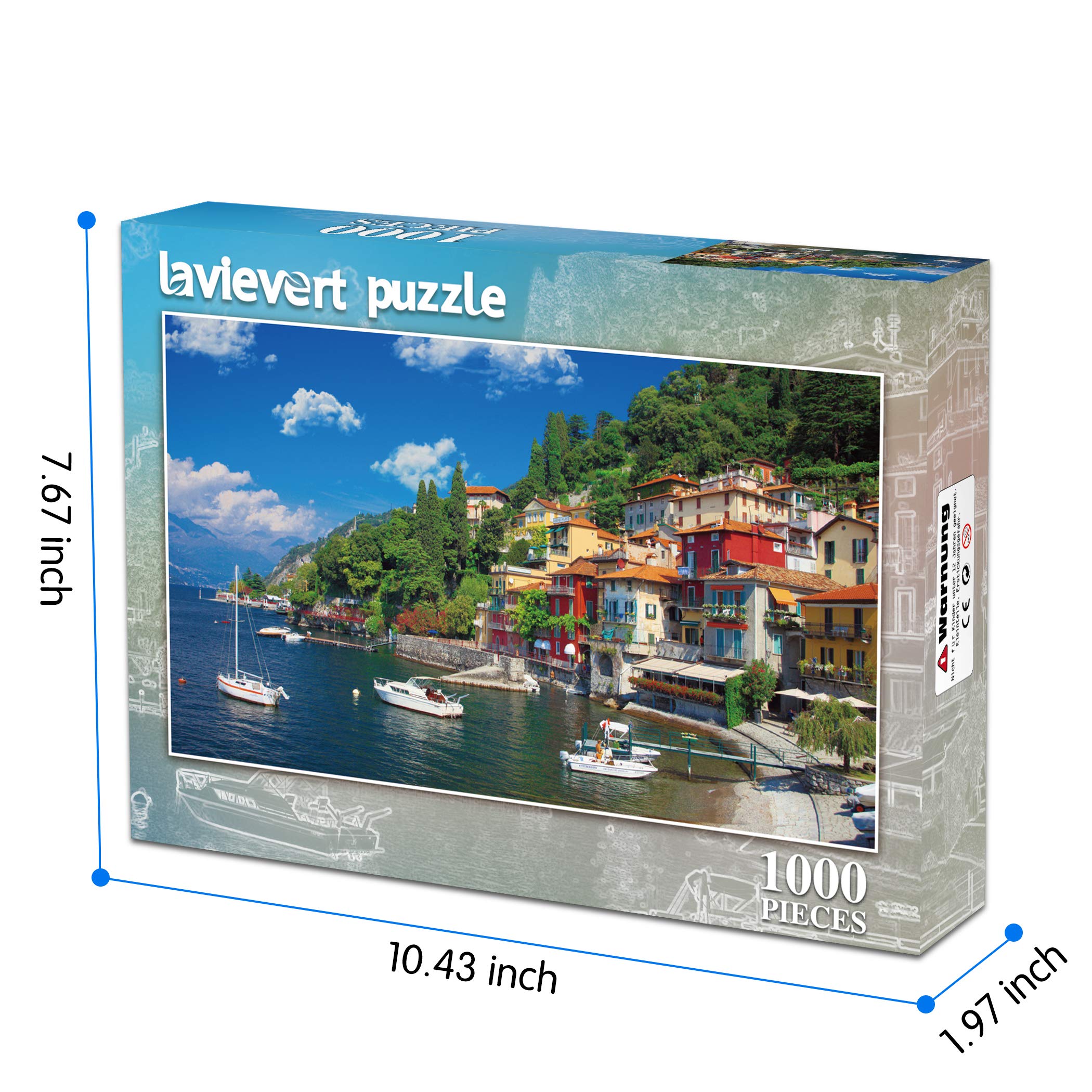Lavievert Lake Como puzzle box shows premium cardboard for durability.