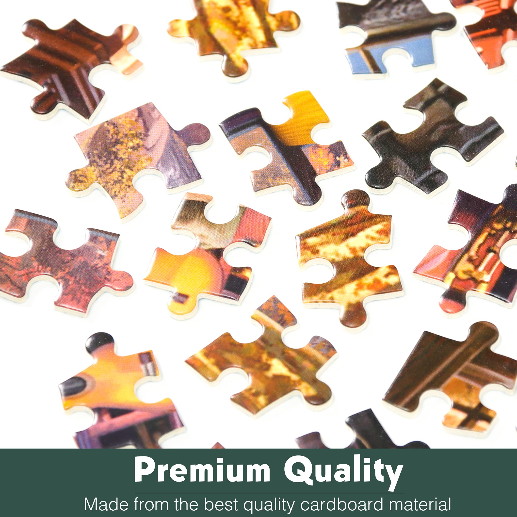 Lavievert 500pc puzzle backside zones guide quick categorization for efficient solving.
