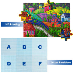 Lavievert 500pc puzzle: finished size 20.47 by 14.96 inches for display-ready results