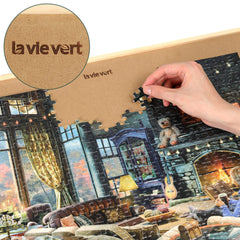 Lavievert 500pc puzzle quick-start guide included for easier game setup.