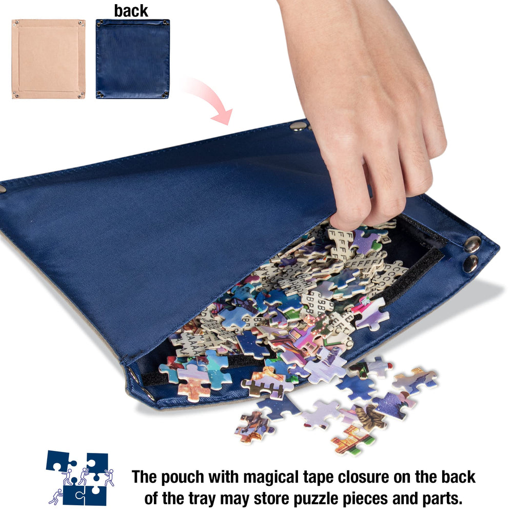 Lavievert detachable-puzzle-board can be used solo for easier setup.