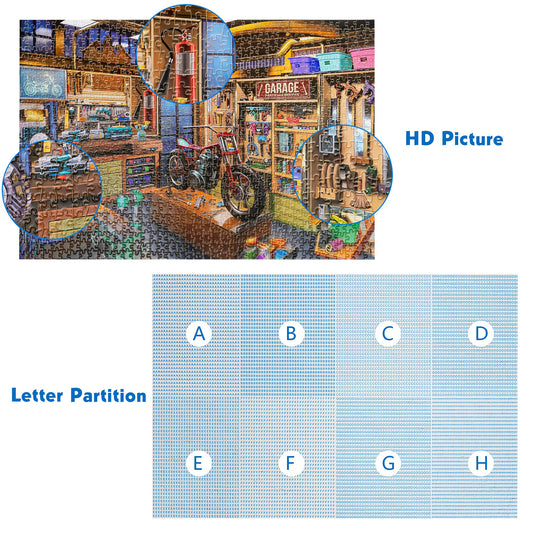 Lavievert puzzle pieces with unique cuts prevent misplacement.