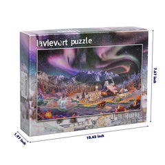Lavievert jigsaw puzzle ice sculpture reveals intricate details to admire