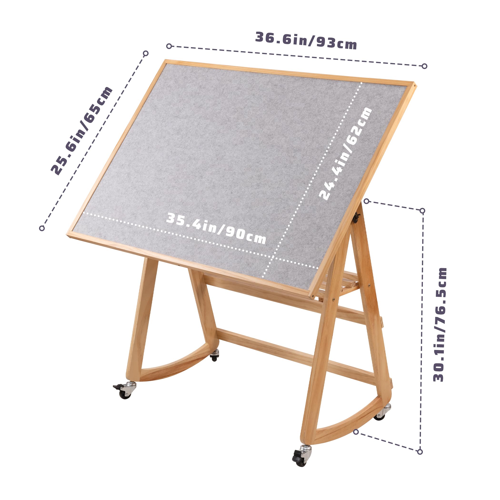 Lavievert non-slip tabletop keeps puzzle pieces in place during sessions.