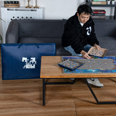Lavievert portable-puzzle-board-handle enables easy transport anywhere.