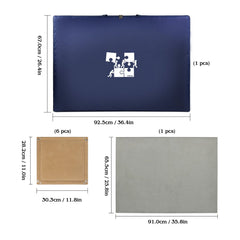Lavievert puzzle board detachable plateau enables flexible workspace at home or while traveling.
