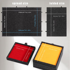 Lavievert puzzle board dust-protective cover guards unfinished puzzles.