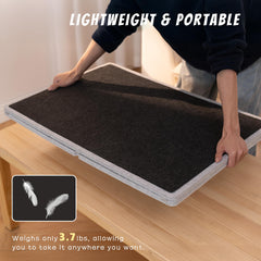 Lavievert lightweight felt mat stays sturdy yet easy to move during puzzle sessions.