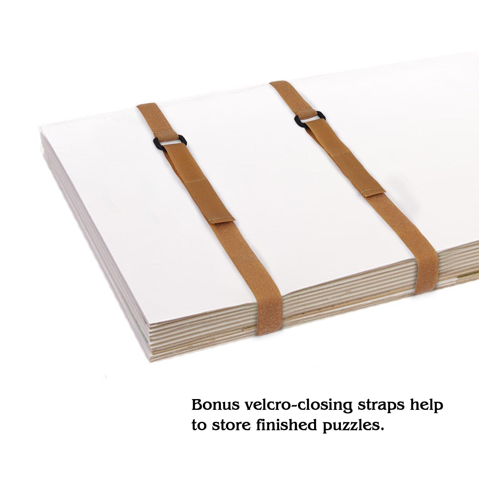 Lavievert puzzle board portable handle eases transport to parks or gatherings.