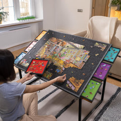 Lavievert puzzle board portable table for any surface at home.