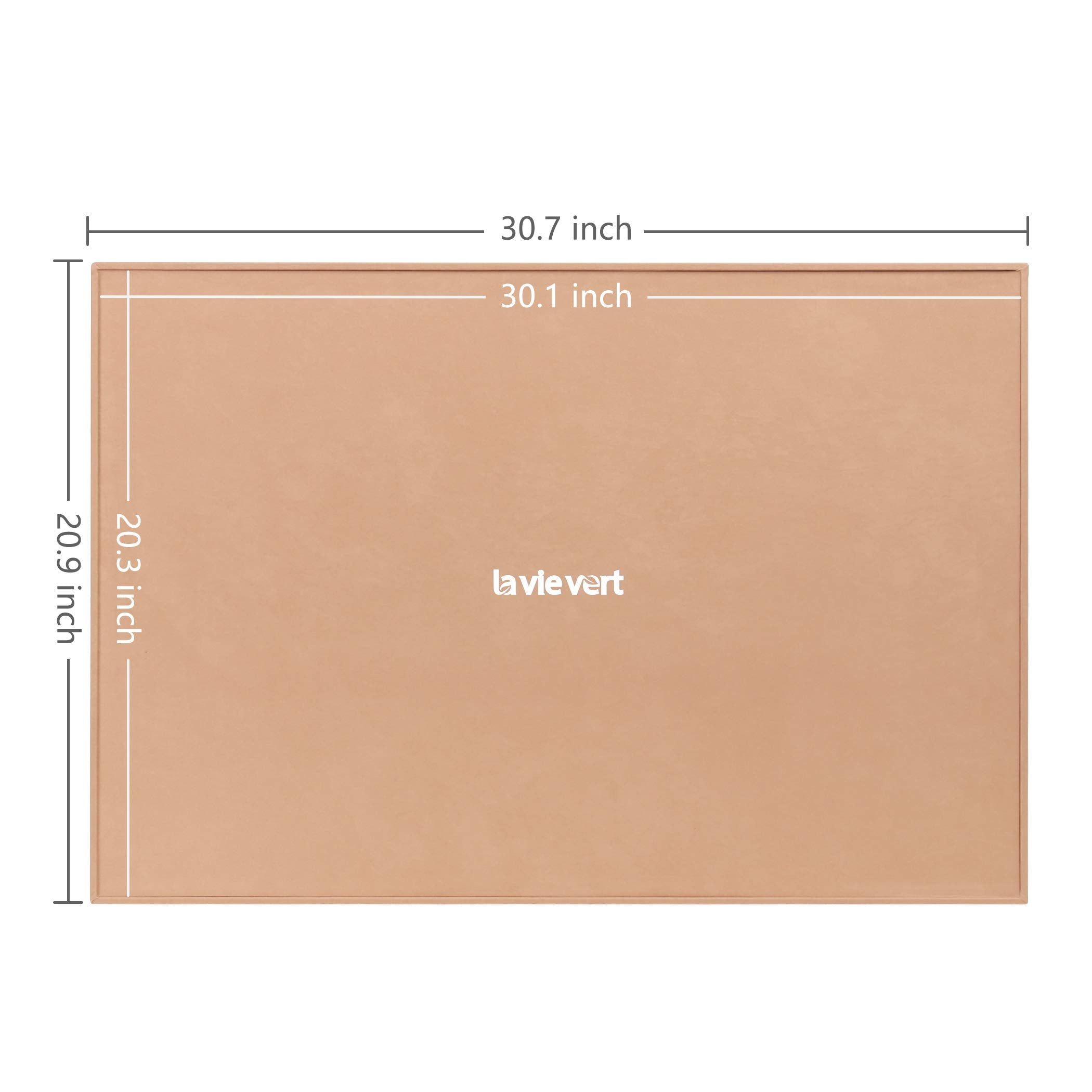 Lavievert puzzle board covered in soft flannelette protects pieces and reduces shifting.