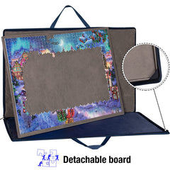 Lavievert puzzle-case four-trays helps organize jigsaw pieces efficiently.
