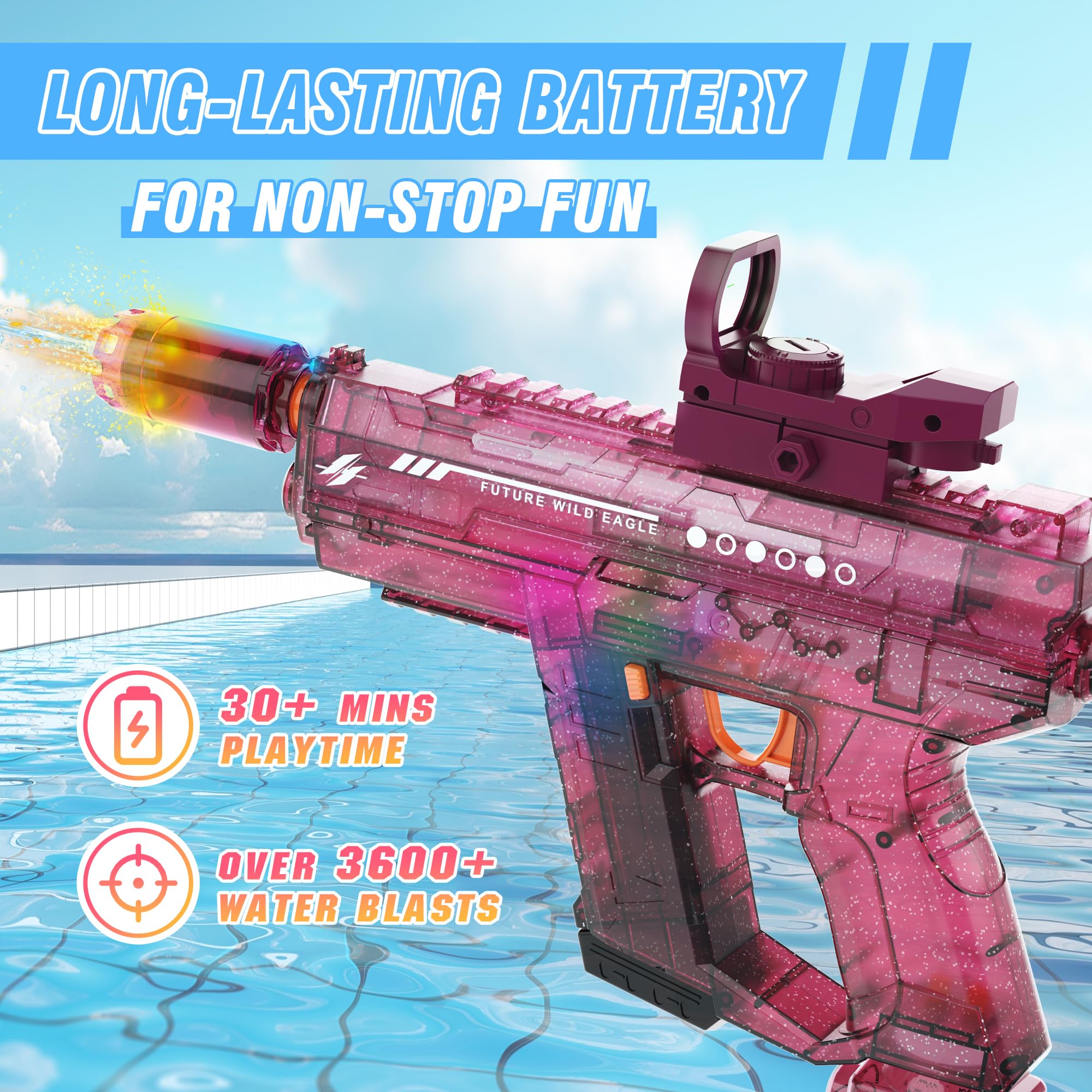 Lawdiey ideal for backyard and beach play with this water gun.
