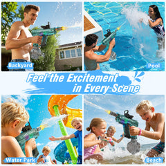Dark green Lawdiey water gun shown for rugged outdoor use.