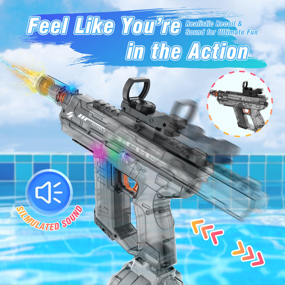 Lawdiey water gun long battery life supports hours of play