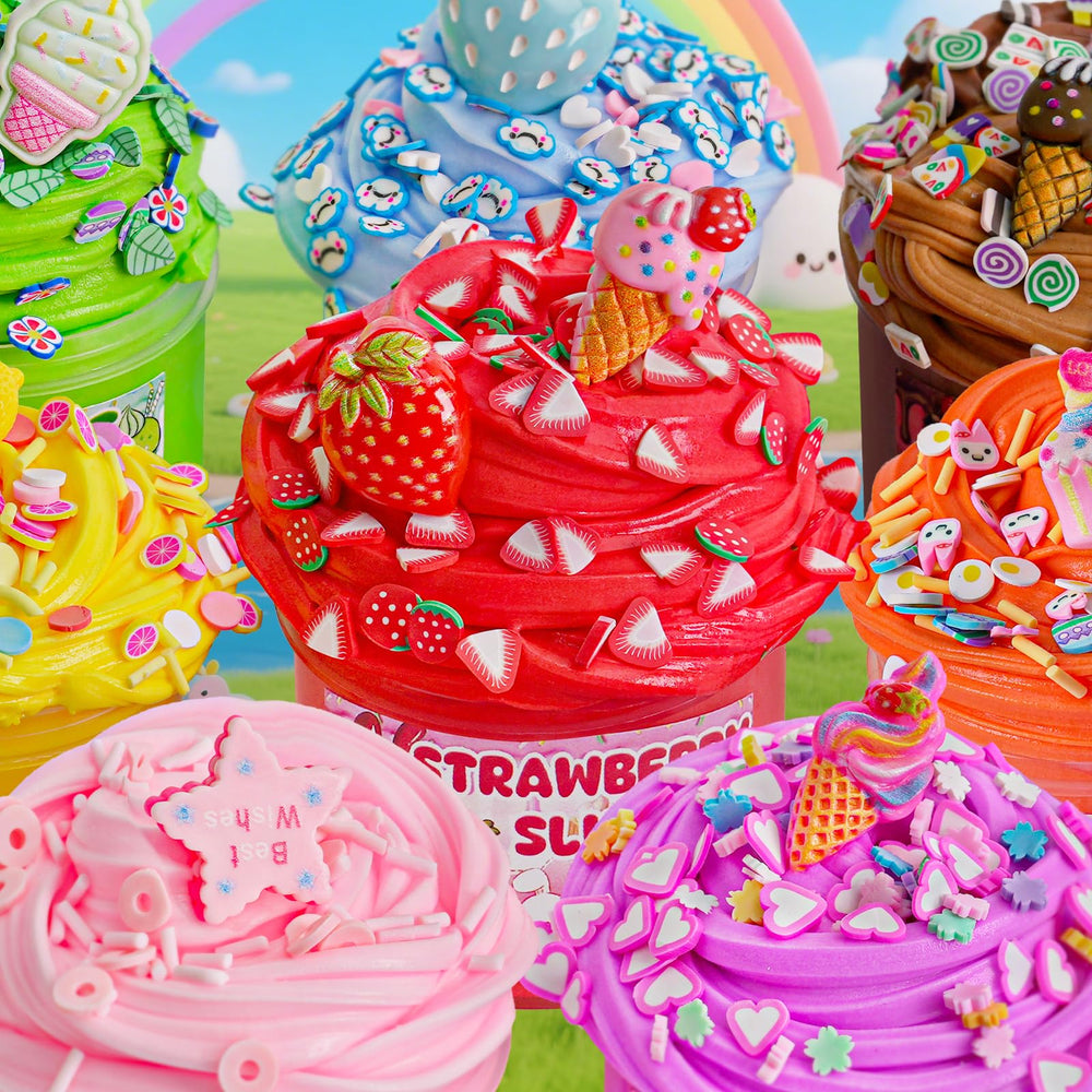 LAWOHO 18-pack slimes 60ml containers for neat, easy storage