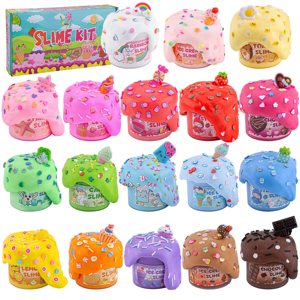 LAWOHO 18-pack slimes age-appropriate fun for kids 8-12