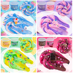 LAWOHO 18-pack slimes fluffy and cloud textures spark imaginative play