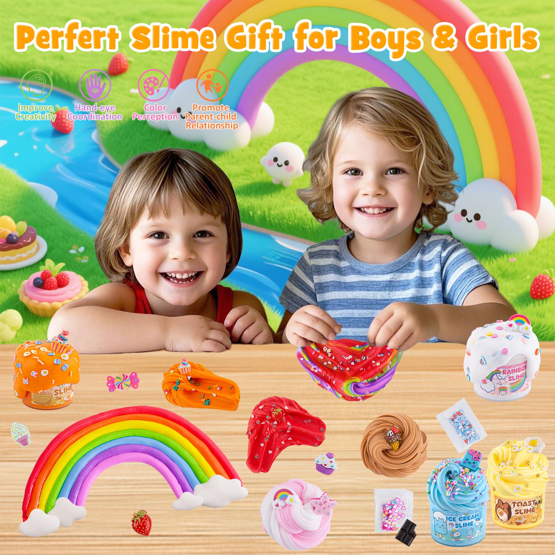 LAWOHO 18-pack slimes party favors ideal for birthdays and events