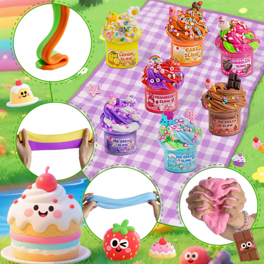 LAWOHO 18-pack slimes total 1080ml offers ample playtime