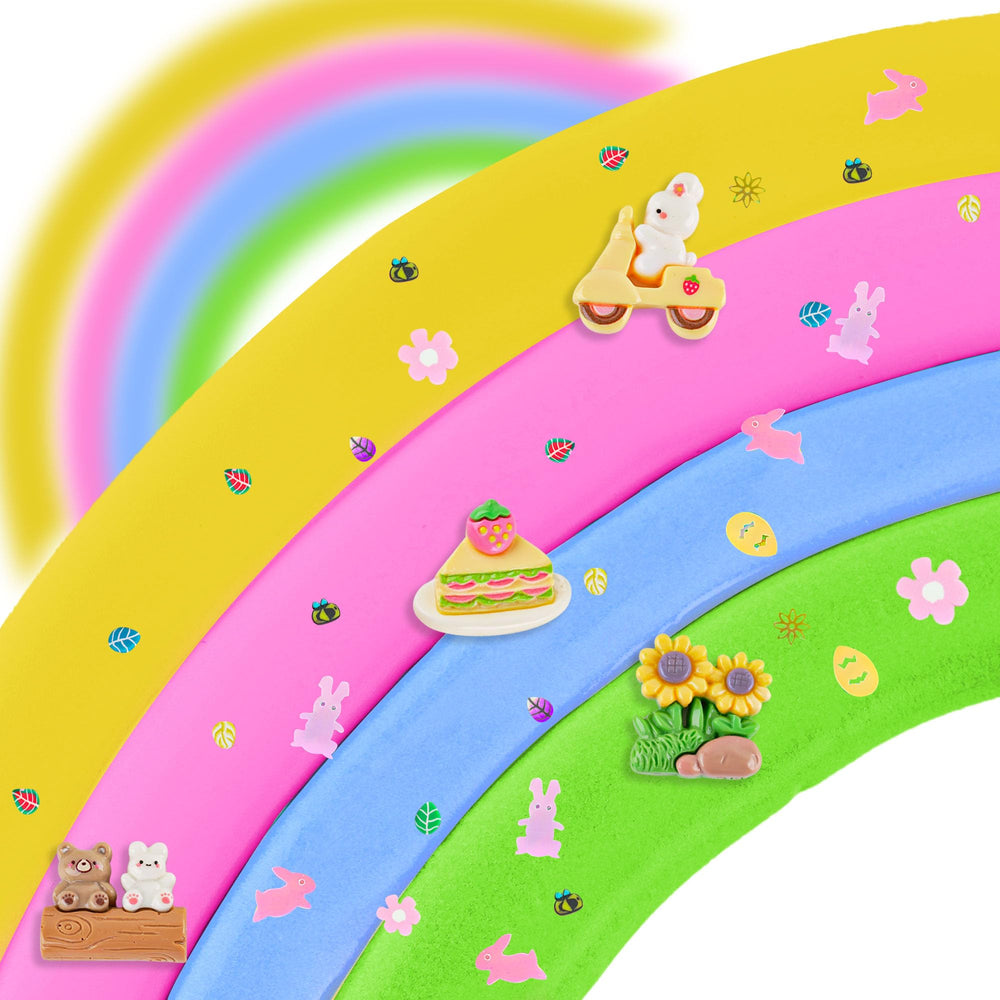 LAWOHO blue-pink butter slime swirl for safe play