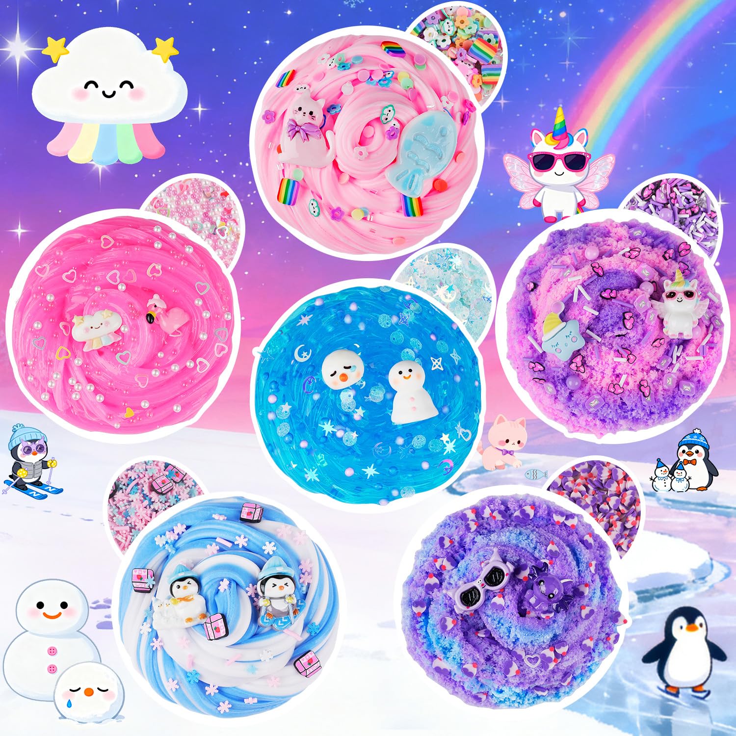 LAWOHO Butter slime texture is soft and stretchy for creative play