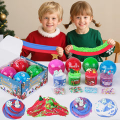 LAWOHO Christmas slime set, versatile stocking stuffer for kids ages 8-12.