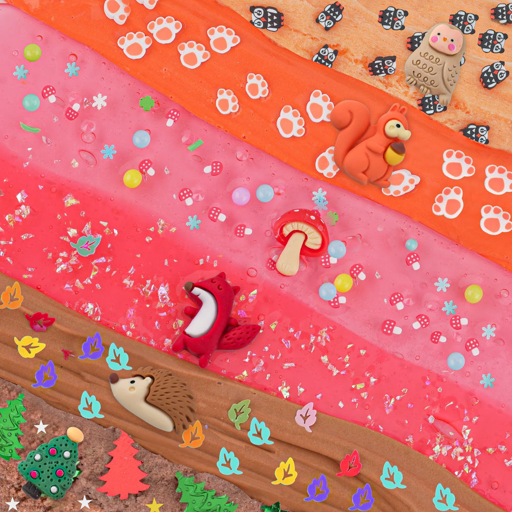 LAWOHO forest slime kit animal add-ins for creative decorating