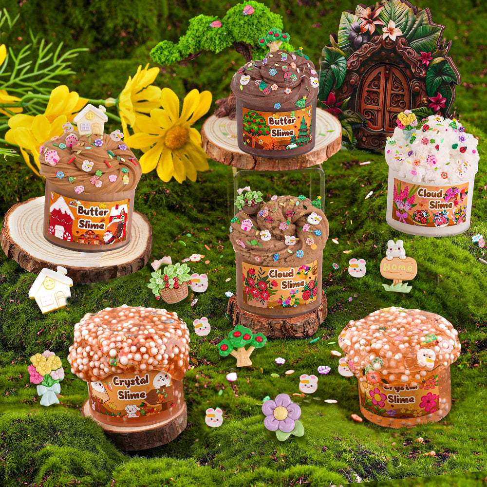 LAWOHO garden slime add-ins spark colorful textures and crunchy elements