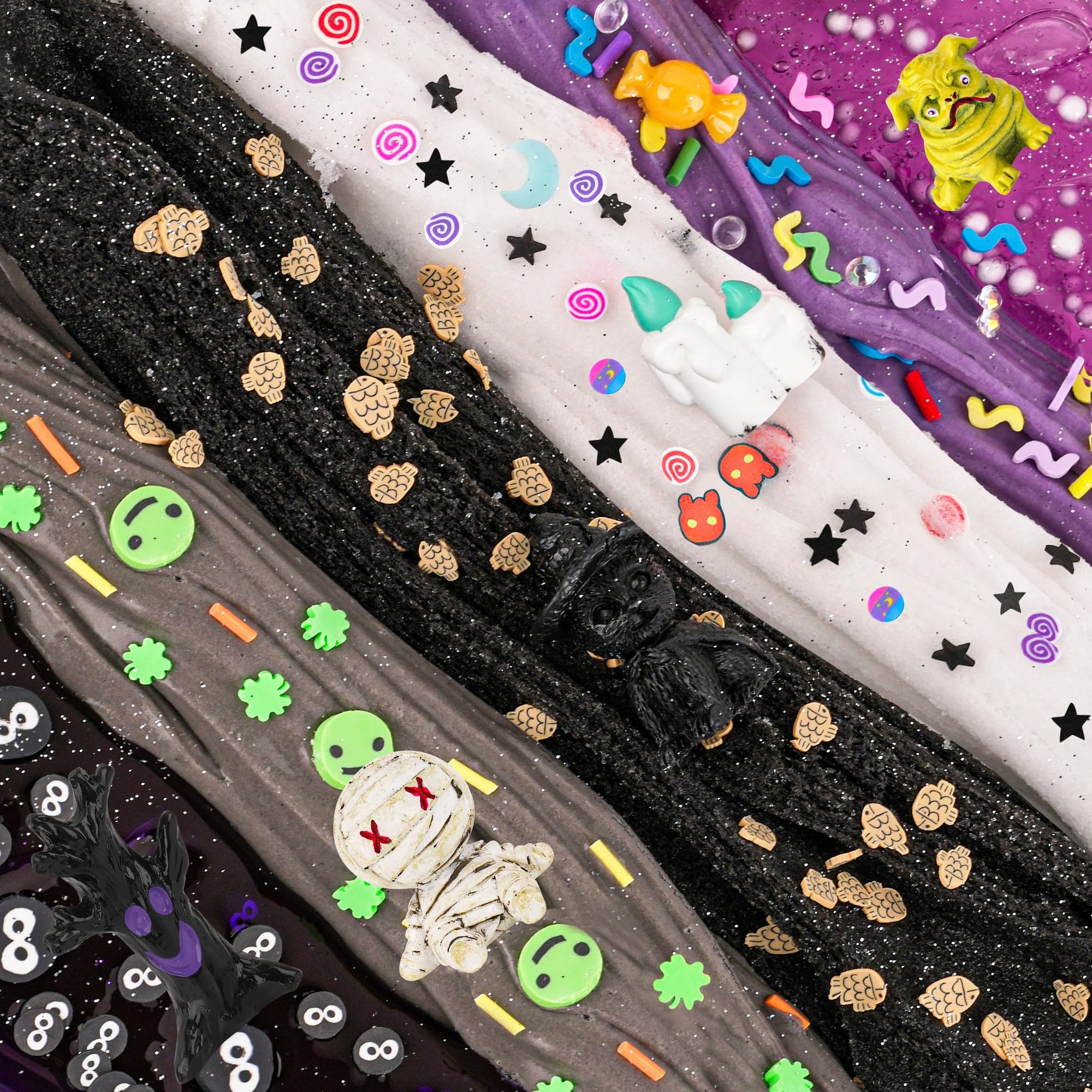 LAWOHO Halloween slime add-ins kit for festive crafts.