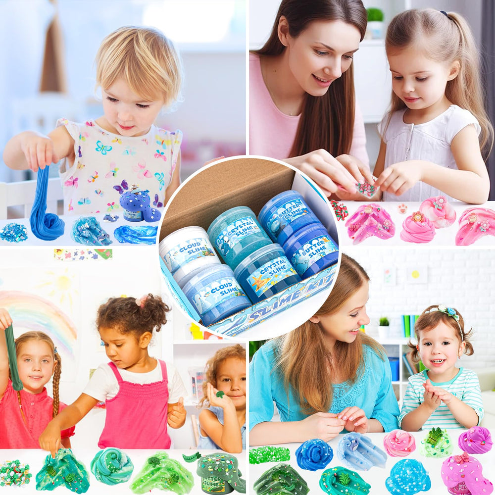 LAWOHO Ocean-themed slime favors for celebrations and gifts.