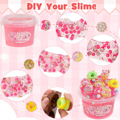 LAWOHO Piglet slime charms for decorating and storytelling play.