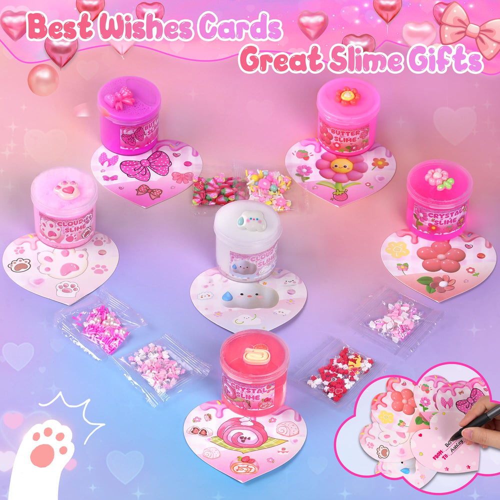 LAWOHO pink slime jar packaging for party favors