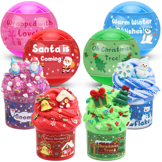 LAWOHO slime kit with pre-filled balls, ideal stocking stuffer for kids.