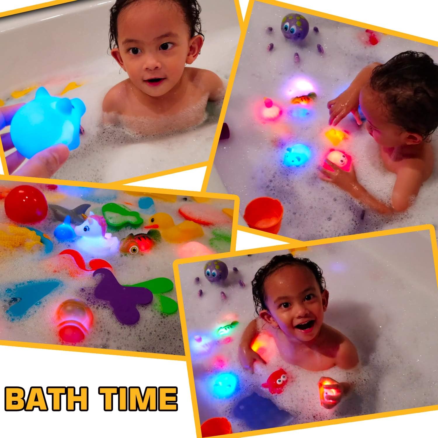 Laxdacee dolphins bath toy lights up, ideal for pool parties and poolside play