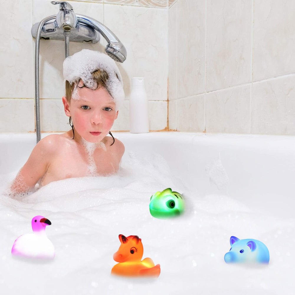 Laxdacee frogs bath toy lights up, perfect for toddler water play