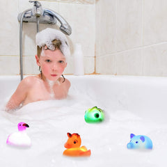 Laxdacee frogs bath toy lights up, perfect for toddler water play