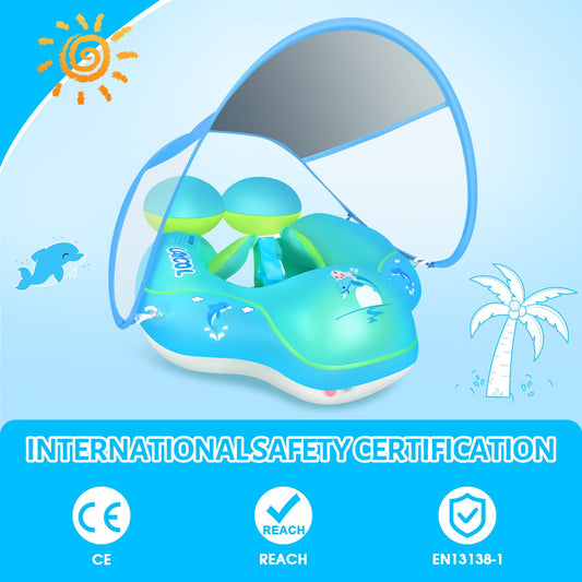 LAYCOL anti-flip safety design keeps the little swimmer secure