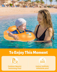 LAYCOL orange XL float keeps little swimmers secure from 3 to 36 months.