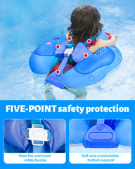 LAYCOL Baby Swim Float two modes support evolving swimming habits