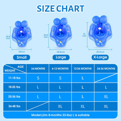 LAYCOL float supports dual swim modes for learning breaststroke and backstroke.