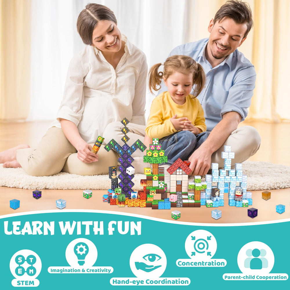 LAYVIC magnetic blocks for kids inspire sturdy constructions and confident stacking