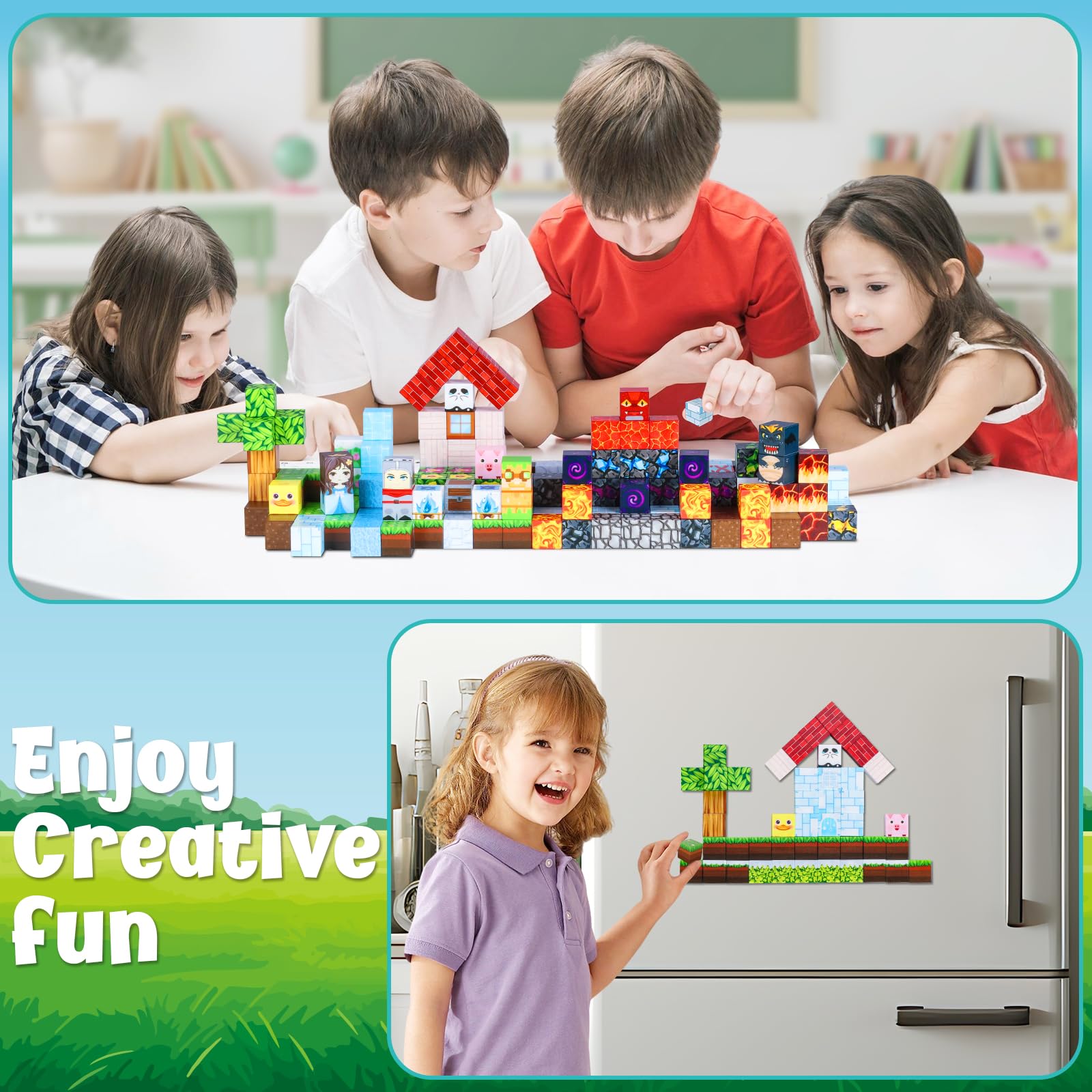 LAYVIC STEM toy promotes focus, hand-eye coordination, and cooperative learning during group play