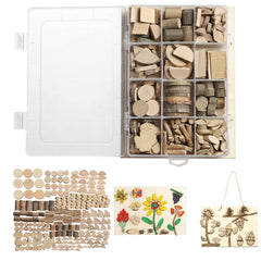 LAZACA wood-craft-kit-slices for imaginative projects and hands-on learning