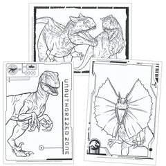 Lazy Days Jurassic World coloring pages offer varied scenes to boost creativity.