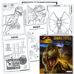 Lazy Days Jurassic World doodle spaces invite free-form creativity.