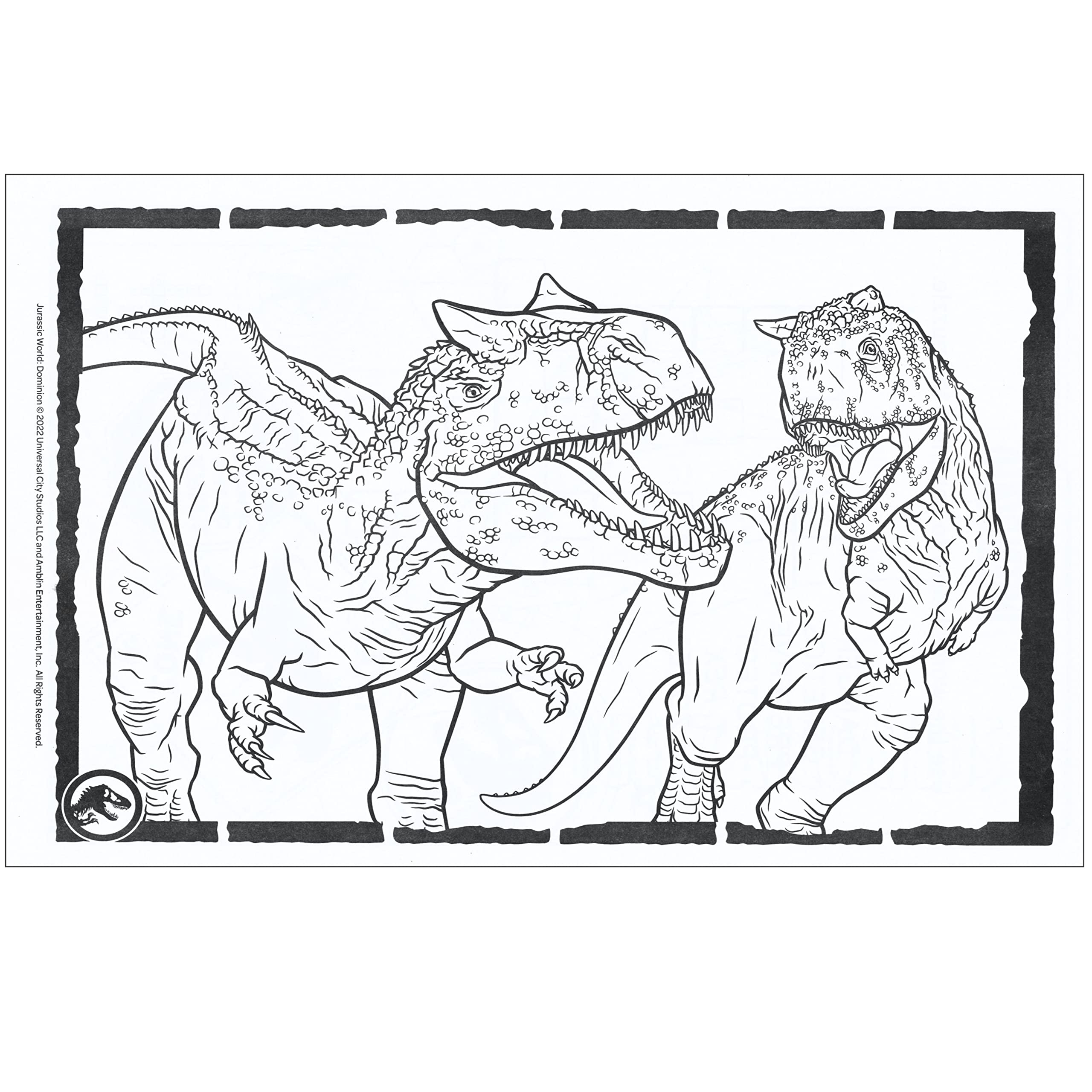 Lazy Days Jurassic World tracing activities build fine motor skills.