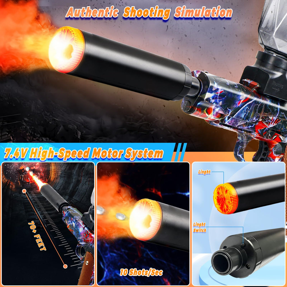 Lazzarou blaster battery installation demonstrates quick setup for immediate play.
